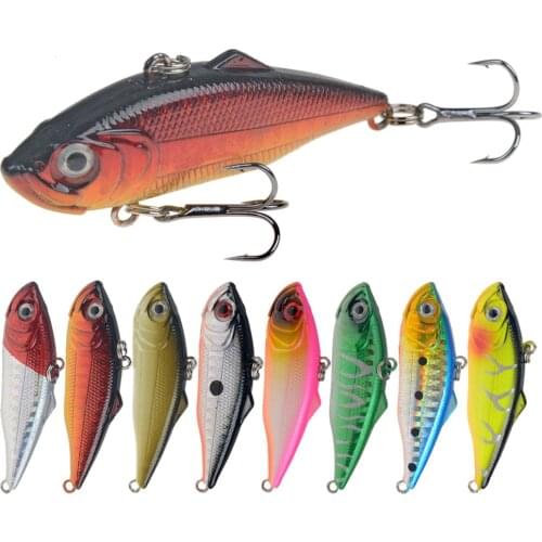 Fishing-Lure VIB Hard-Bait Diving 60mm 11g Winter with Lead-Inside Swivel-Jig Wobbler Ice