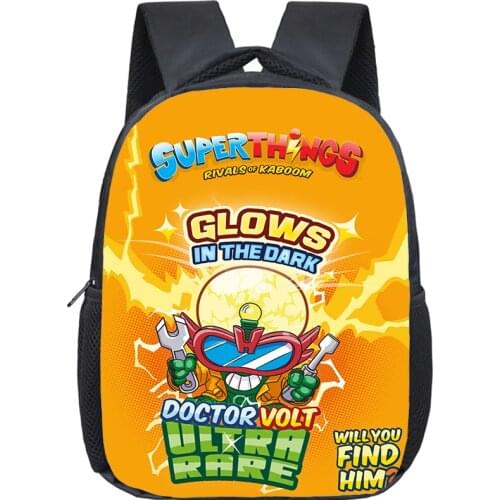 Super Things Backpack Schoolbag Bookbag Children Super Zings Kindergarten Bags Child Primary boys girl School Gift Mini Rucksack