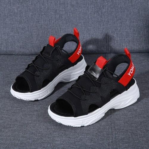 Womens Sandals 2019 Summer High Heels Sandals For Women Chunky Sandal Womens Wedge Platform Shoes Casual Summer Sandal
