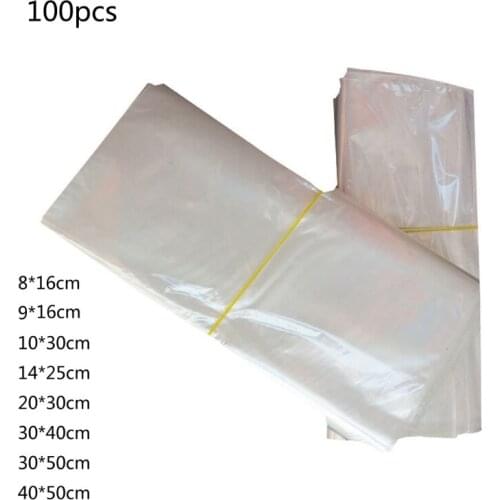 100 Pack Odorless Clear Polyolefin Heat Shrink Wrap Bags for Gifts Packagaing Soaps Candle Jars Homemade DIY Projects