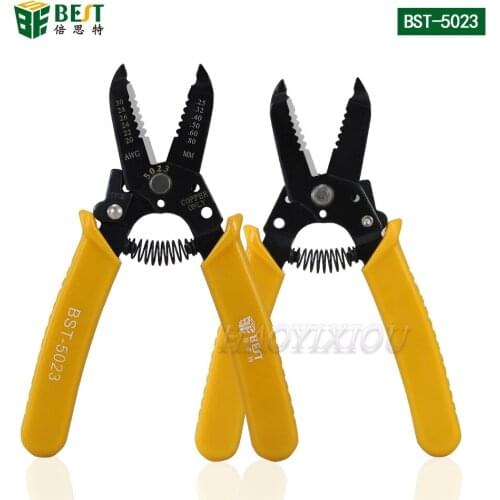 BST-5023 Wire stripper hand tools Multi-function cable stripping clamp for Cable stripping and cutting