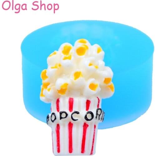 XYL080 24.3mm Popcorn Flexible Silicone Mold - Sugarcraft Cake Decorating, Fondant, Cabochon, Resin, Candy, Chocolate, Food Safe