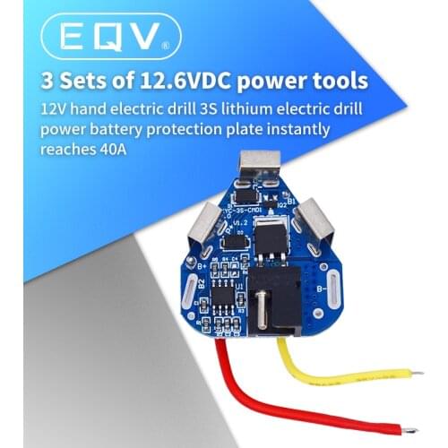 3S 12.6V 6A BMS Li-ion Lithium Battery Protection Board 18650 Power Bank Balancer Battery Equalizer Board for Electric Drill