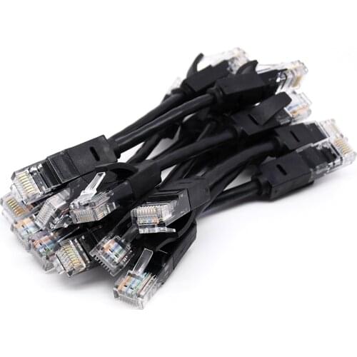 15cm 0.5Ft cat 5e Ethernet Cable Lan cable High Speed RJ45 Network Router Computer Cable Black color