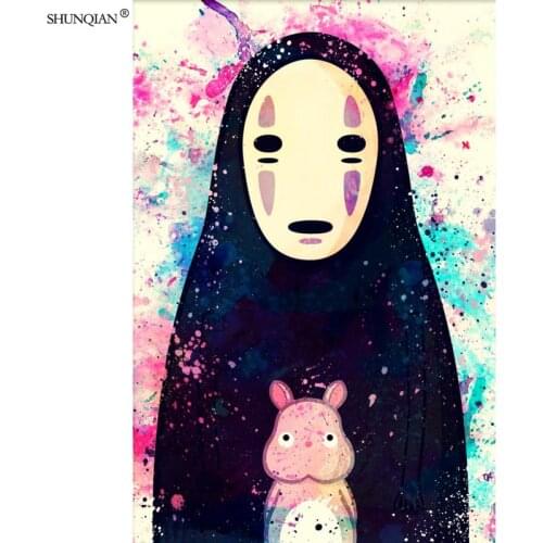 Spirited Away Poster Print Silk Fabric Print Poster Cloth Fabric Wall Poster Custom Satin Poster 40X60cm,50X75cm,60X90cm