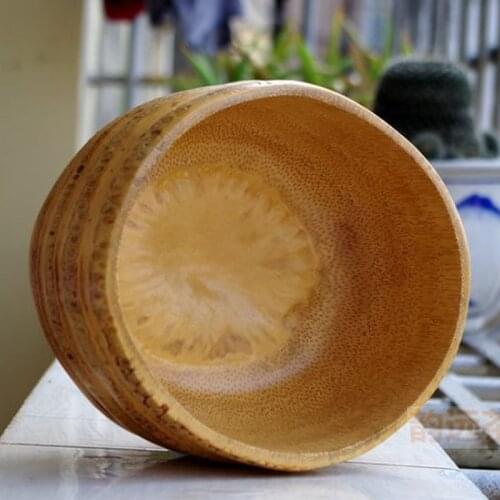 Bamboo root tea wash tea bowl tea pot handmade tea set pure natural bamboo products health and environmental protection X-060