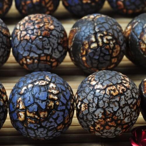 Three eyes Tianzhu agate 14mm Gemstone Beads Natural Round Asperities for silver 925 Jewelry Making Necklace 15inch icnway