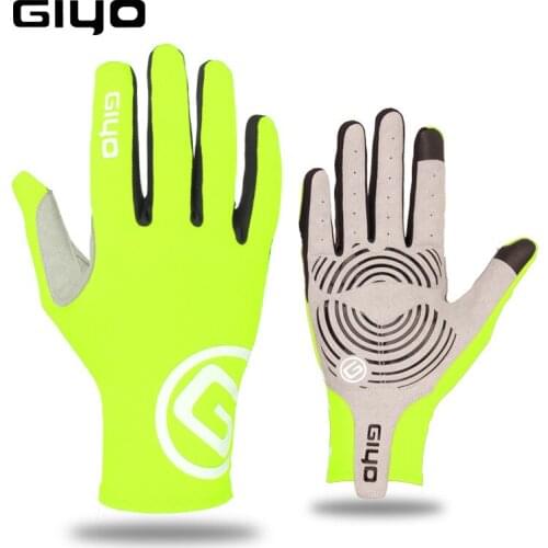GIYO S-02-L Mountain Bike Full Finger Glove Autumn Iamok Bicycle Antiskid and Shock Absorption Gloves Cycling Equipment