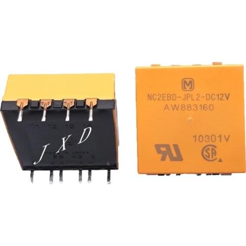 HOT NEW 12V relay NC2EBD-JPL2-DC12V NC2EBD JPL2 DC12V NC2EBDJPL2DC12V general AW883160 12VDC DC12V 12V 10PIN