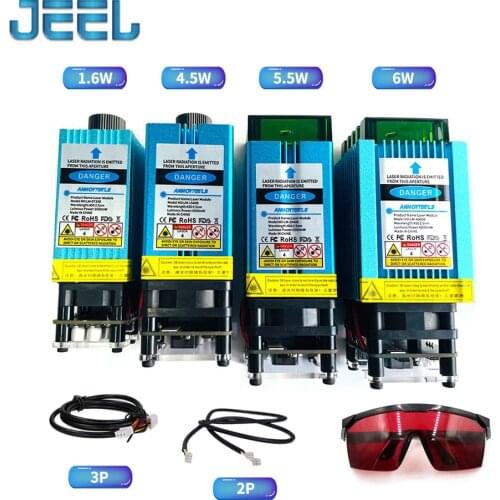 Laser Module Kit 7W/15W/20W/40W 450nm Laser Head with TTL/PWM for Laser Engaving Machine CNC Wooden Cutter