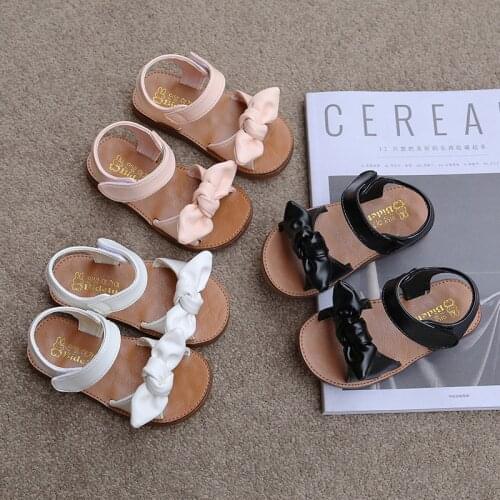 Girls sandals summer 2021 new little girl soft-soled beach shoes children baby Korean fashion princess shoes