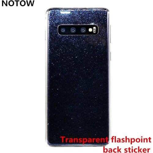 NOTOW fashion Transparent aurora color flash point film sticker skins protective film wrap skin for Samsung S10/S10Plus/S10E/S9