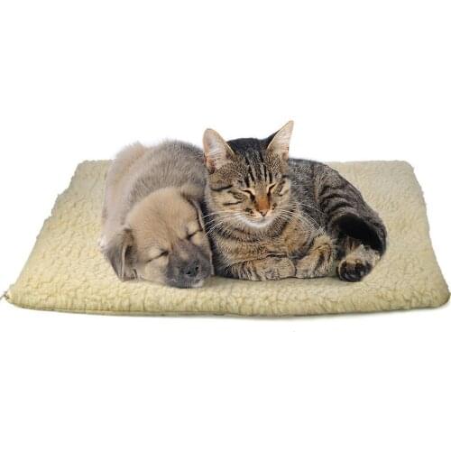 No Electric Self Heating Blanket for Dog Cat Pets Washable Bed in Winter lamb kennel pet litter cat cotton nest self heating pad