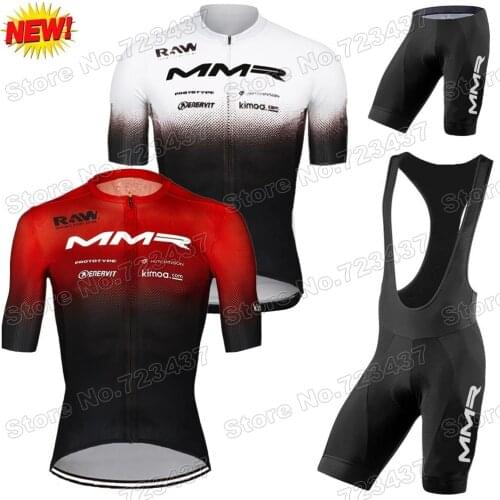 New 2021 Team MMR Cycling Jersey Set Men Cycling Clothing Race Road Bike Shirt Suit Bicycle Bib Shorts MTB Maillot Ropa Ciclismo