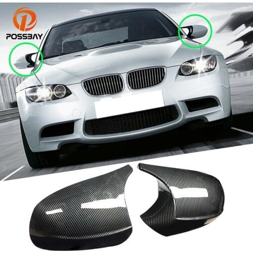 Pair Carbon Fiber Rearview Mirror Cover Rear View Cap for BMW E90 E91 E92 E93 LCI Facelifted Model 2008 2009 2010 2011 2012 2013