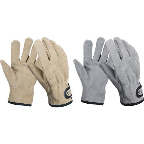 Outdoor Work Heavy Duty Welding Gloves BBQ Kitchen Stove Heat Resistant Thick Leather Gloves Protection Heat&Fire Resistant