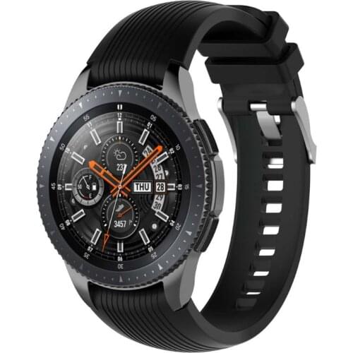 H054 22mm Silicone Watch Band Wrist Strap for Samsung Galaxy Watch 46mm Gear S3 Frontier/Classic Gear 2 R380