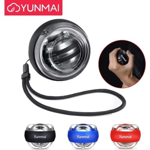 Yunmai LED Wrist Ball Super Gyroscope with Lanyard Gyro Arm Force Trainer Muscle Relax Home Fitness Equipment From Xiaomi Youpin