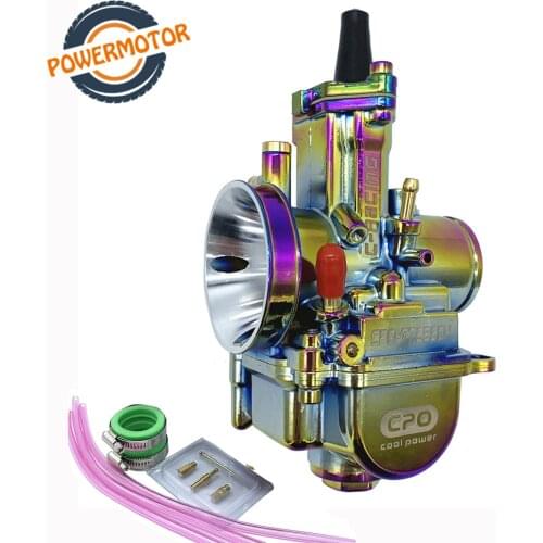 Universal Multicolor Motorcycle Carburetor 28 30 32 34mm With Power Jet irt Bike 4T PWK Carburador 110cc 250cc 125cc UTV ATV
