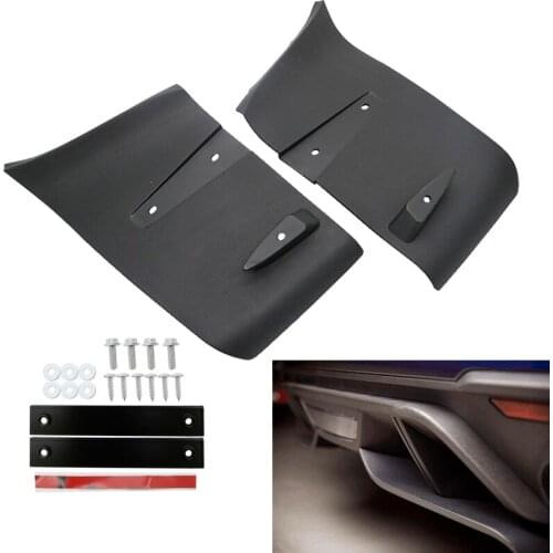 1pair ABS Rear Bumper Lip Air Diffuser Valance Foil Kit For Ford For Mustang 2018 2019 GT R Style