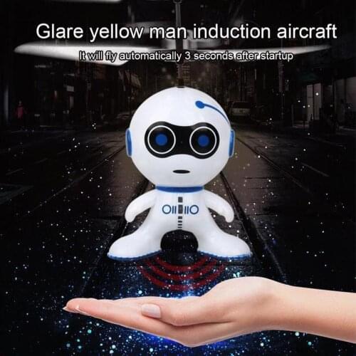 1pcs Induction Flying Robot Toy Usb Charging Remote Control Aircraft Toy Infraed Induction Aircraft Remote Control Toy For Kids