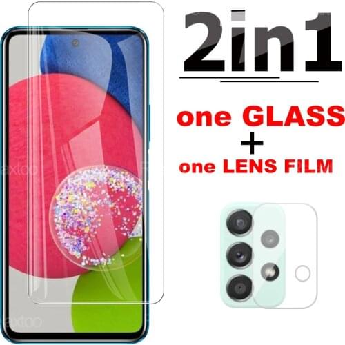 2in1 Screen Camara Lens Protector Glasses For Samsung A52s 5G Full Cover Tempered Protective Glass For Galaxy A52s 5G Film
