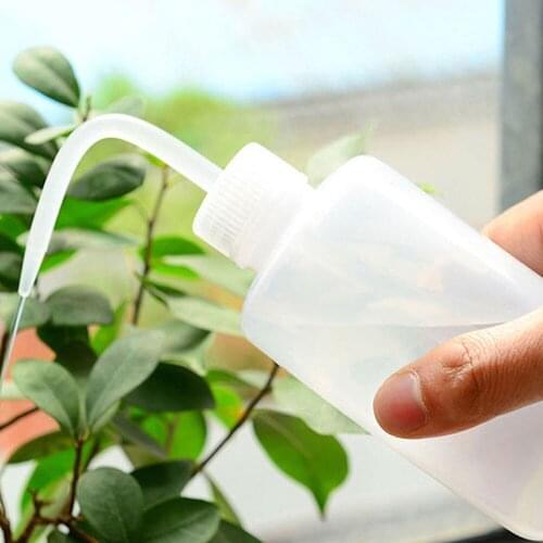 20pcs/set 250ml Plastic Squeeze Bottle Dispenser Sauce Liquid Bottle Watering Pot Tattoo Wash White Bent Tip Clear Labware