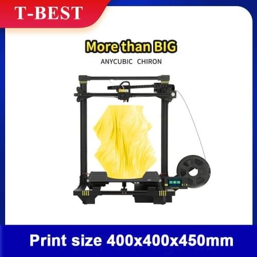 Anycubic 3d Printer Chiron Plus Size 400*400*450mm Auto-leveling 3D printer DIY Kits FDM TFT impresora 3d Dual Z axis 3d drucker