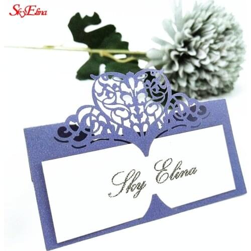 50pcs Party Table Name Guest Place Cards Favor Decoration Wedding Card birthday party Supplies Seating Decoration 5zSH871-50