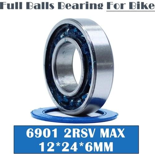 6901-2RSV MAX Bearing 12*24*6mm ( 1 PC ) Full Balls Bicycle Frame Pivot Repair Parts 6901 2RS RSV Ball Bearings 6901-2RS