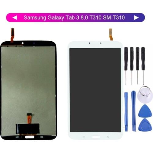 8.0‘’ LCD For Samsung Galaxy Tab 3 8.0 T310 SM-T310 WIFI LCD Display Digitizer Screen Touch Panel Sensor Assembly Free Tools