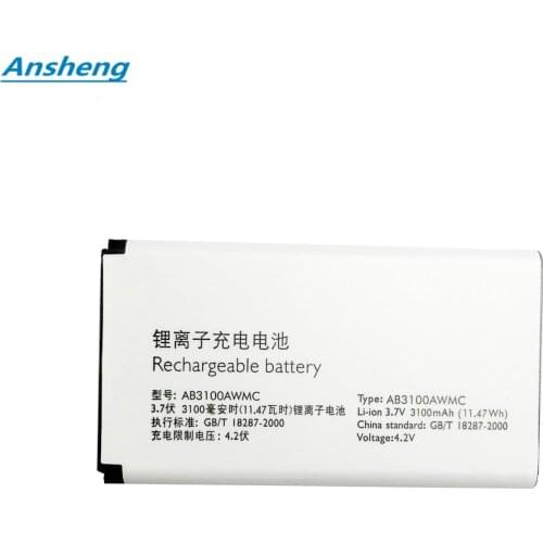 High Quality 3100mAh AB3100AWMT AB3100AWMC battery for Philips Xenium E560 CTE560 E181 E180 CTE181 CTE180 CTE180BK martphone