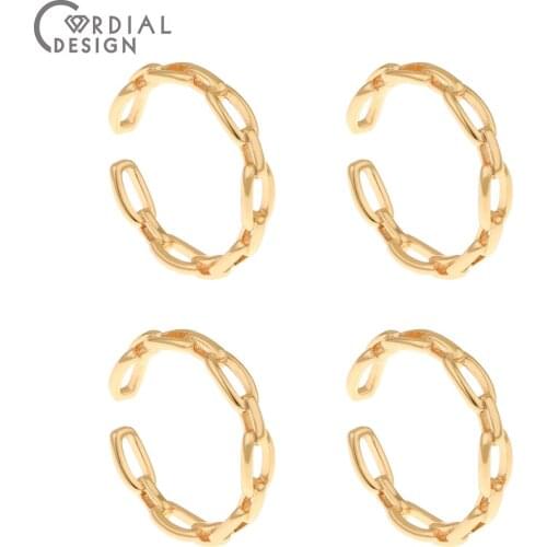 Cordial Design 30Pcs 21*22MM Jewelry Accessories/Ring Settings/Genuine Gold Plating/Hand Made/DIY/Jewelry Findings & Components