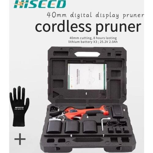 LED Cordless 32MM Electric vineyard electric pruning shear best garden tools (CE FC certificate)