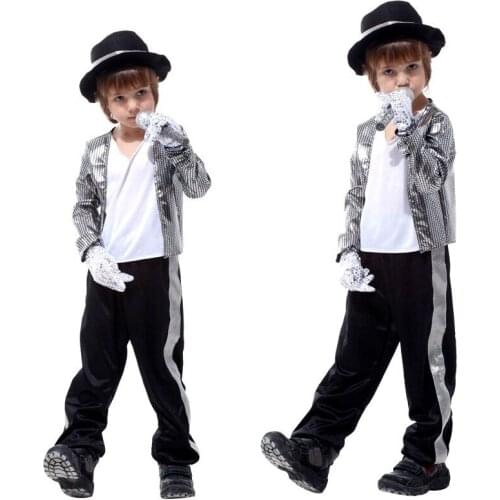 Halloween Childrens Costumes Boys Christmas Stage Performance Costumes Cosplay Michael Jackson Dance Clothes Cosplay Costumes