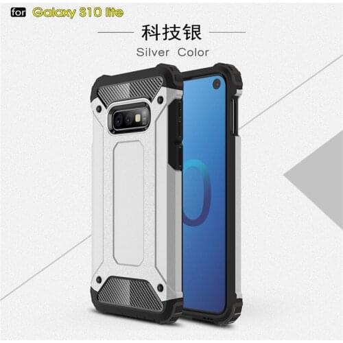 For Cases Samsung Galaxy S10E Cover Anti-knock Soft Silicone + Hard Plastic Back Case For Samsung S10E Phone Shell