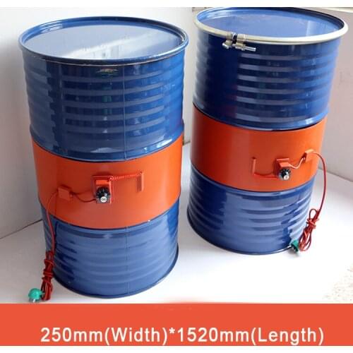 150L 220V 2000W Silicon Rubber Metal Oil Drum Heater, liquid gas storage tank heating tape gas can silicone heater band