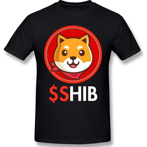 Geek Mens Basic Short Sleeve T-Shirt Shiba Inu Token Crypto Shib Coin Cryptocurrency Hodler Lightweight Army Tees Top EUR Size