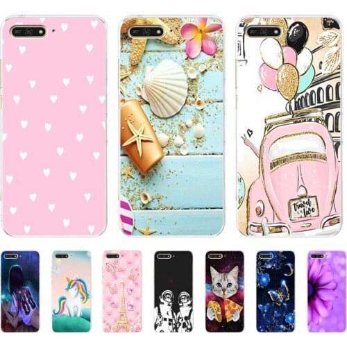 Soft Case For Silicone Back Cover For Cute Phone Cases Cover Bumper for Huawei Honor 7a 7c 5.7 7a Pro 5.7 7x 7s 7a 5.45 y5 2018