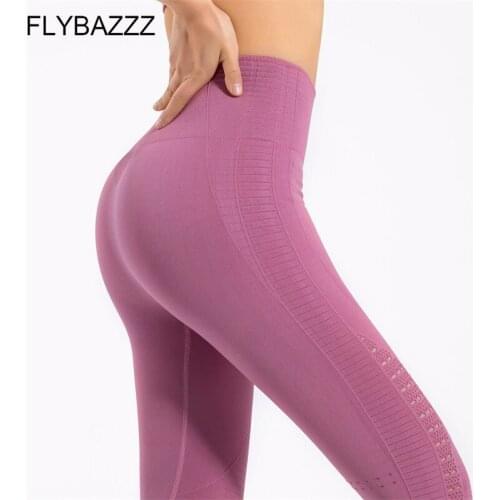 High Waist Slim Sports Yoga Leggings Tummy Control Yoga Pants Women Stretchy Fitness Gym Tights Energy Seamless Leggings Running