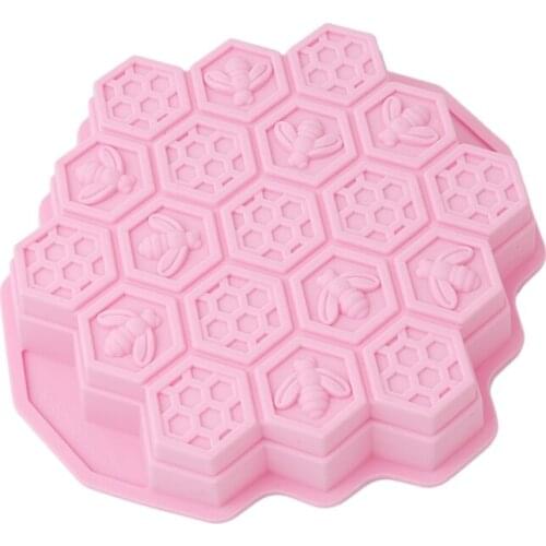 Bee Honeycomb Cake Mold Mould Soap Mold Silicone Flexible Chocolate Mold DIY Cake Decorating Chocolate Baking Mould Tools