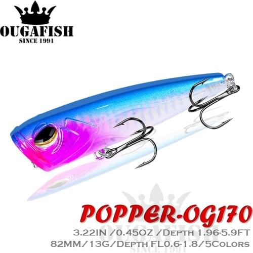 2021 Fishing Lure Popper Weights 13g Floating Isca Artificial Baits Accessories Pesca Saltwater Lures Peche Fish Tackle Goods