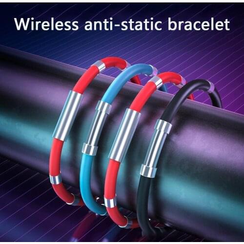 Adjustable Anti-static Wristband Eliminate Body Static Magnetic Sports Wristband Silicone Wristband Couple Bracelet Jewelry Gift