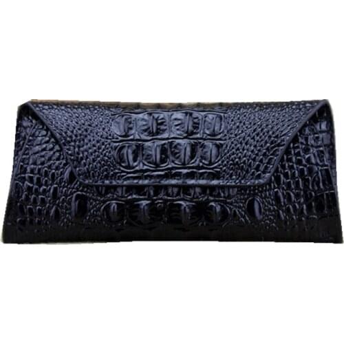 Luxury Genuine Leather Women Wallets Crocodile Pattern cowhide female Clutch Bags mobile phone bag money bag card holder wallet