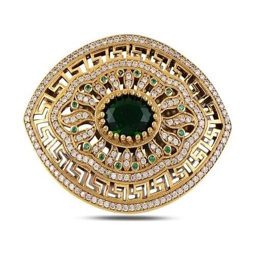 Silverlina Silver Zircon Stone Authentic Brooch