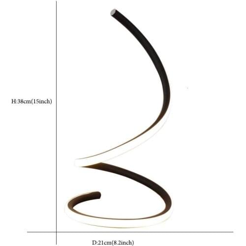 Modern Creative Winding LED Desk Lamps for Hotel Bedroom Living Room Wedding Art Decor Table Lamp Bedside Light Fixtures Gold