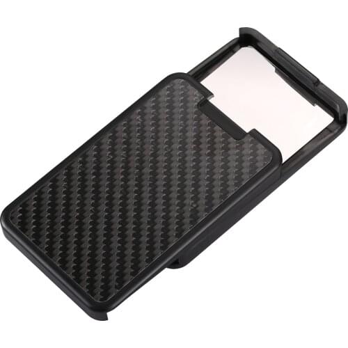 2019 Slim Anti-side Card Holder RFID Blocking Carbon Fiber Slide Wallet For Men Women Male Female Card Money Case Purse