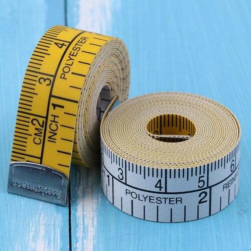 Three Feet Ruler 1.5 Meters Yellow And White Inch Tape Measure Men And Women Clothing Sewing Tailor Ruler Small Tape