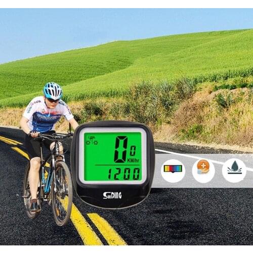 HobbyLane Waterproof Bike Bicycle Computer Outdoor Multifunction Cycling Odometer LCD Speedometer with Backlight