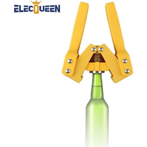 Premium Quality Manual Bottle Cappers Yellow Color Reusable Beer Crown Caps Double Handles Beer Capping Machine for Home Brewing